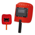 hand-held red steel paper welding masks