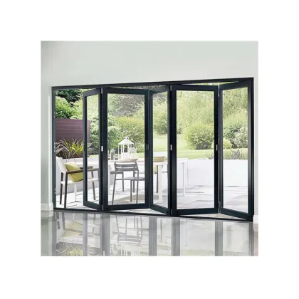 Thermal Break Aluminum Folding Doors: ExteriorAccordion as Stacking Bi-fold Doors
