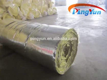 Excellent glass wool/fiber glass wool roll/glass wool blanket with Aluminium foil