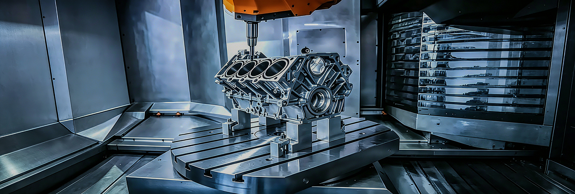 High-Efficiency Horizontal CNC Milling