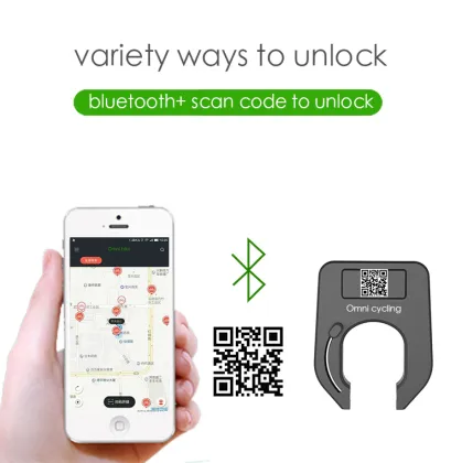 bicycle smart horseshoe lock with GPS tracker by App real-time position