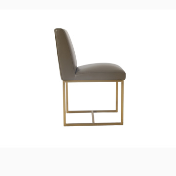 Cadeira de jantar de couro moderno emery