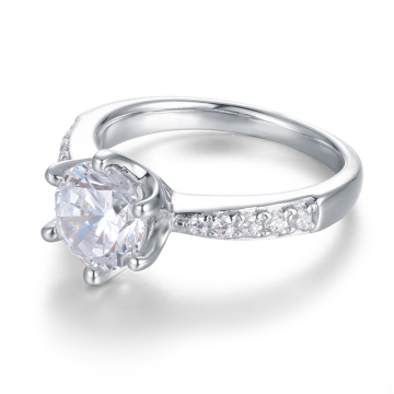 Moissanite diamond wedding ring band for woman