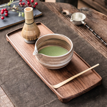 Japanese Matcha Tea Set with Whisk and Brush for Zen Ceremonies