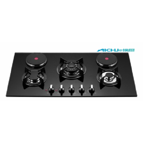 5 Burners Touch Screen Electric Gas Stove