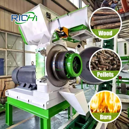 RICHI CE Biomass Straw Wood Pellet Machine