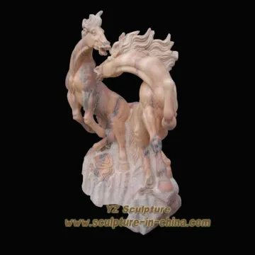 Red Marble Lion Animal statue AMS-B017