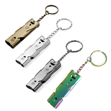 Stainless Steel High Decibel Whistle for Outdoor Survival and Cheerleading