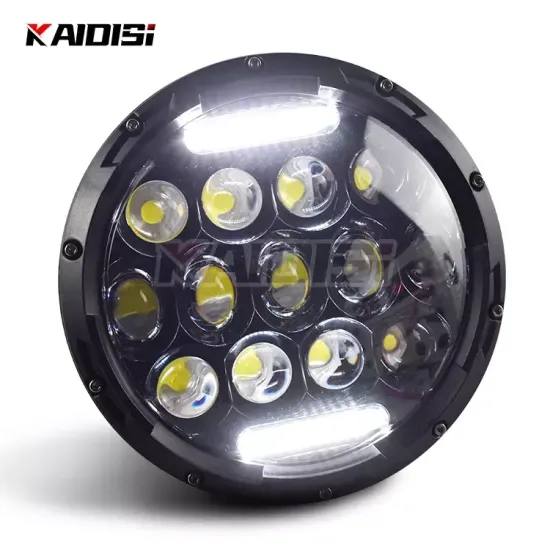 Factory Direct 7 Inch Round Hi/Lo Beam Daytime Running Light LED Headlights for Universal Vehicles