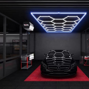 Honeycomb Hexagon LED Lampu untuk garaj cuci kereta