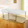 Double round corners rectangle coffee table