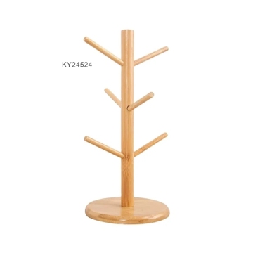 Bamboo Mug Drying Rack - Organizer for Cups, Bottles, and More