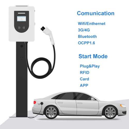 EU European AC Single Gun EV Charger 22kW AC Ev Charger Home Using Type 2 Supplier