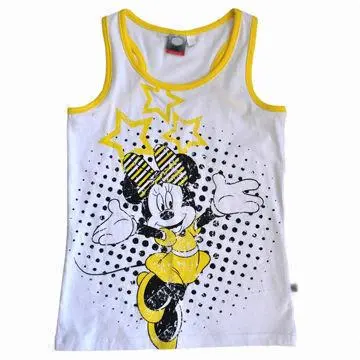 Girls' vests with printing