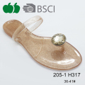 Elegante dame Fancy Crystal Pvc zomer Jelly Slippers