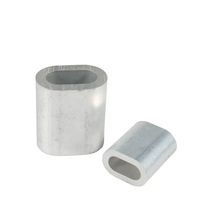 Wire Mesh Accessories: US Type Wire Rope Oval Aluminum Ferrule