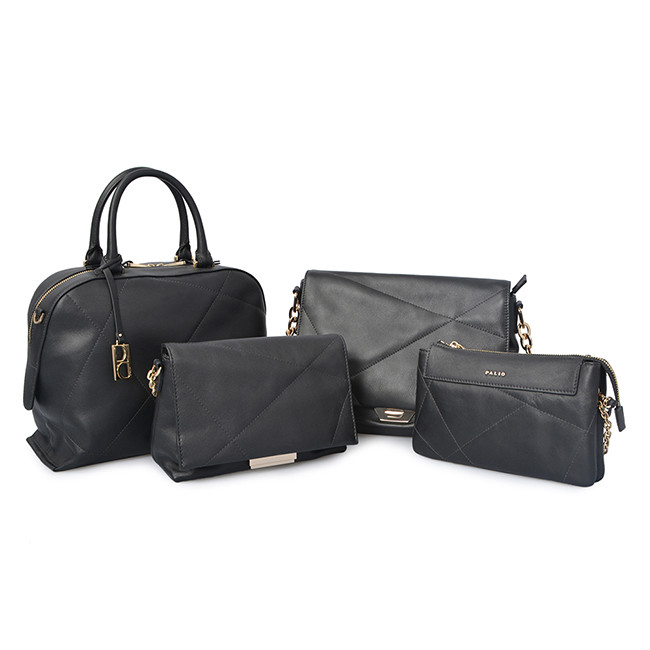 Women Crossbody Bag Black Fanny Pack Leather