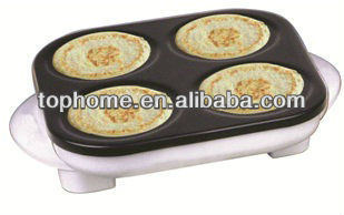 Electric Crepe Maker with 4 small pancakes