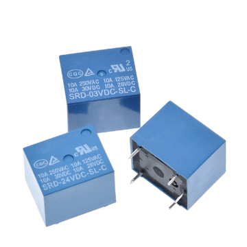 TZT Relays: 3V-48V, 10A 250VAC SRD Series 5PIN Relays