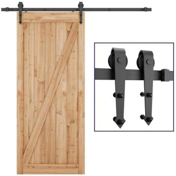 Scheunenholz -Tür -Hardware im Pfeilform -Kit