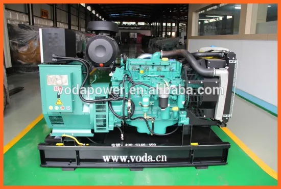 Voda Power open frame turbocharged 100kva diesel generator powered by Volvo
