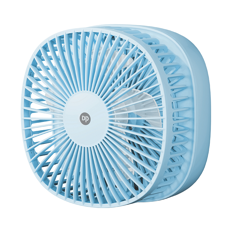 Foldable Rechargeable Fan with LED Light and Phone Holder