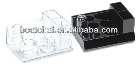 Acrylic Condiment station with 5 holds