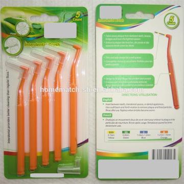 Angle Interdental Brush Toothpick, interproximal toothbrush