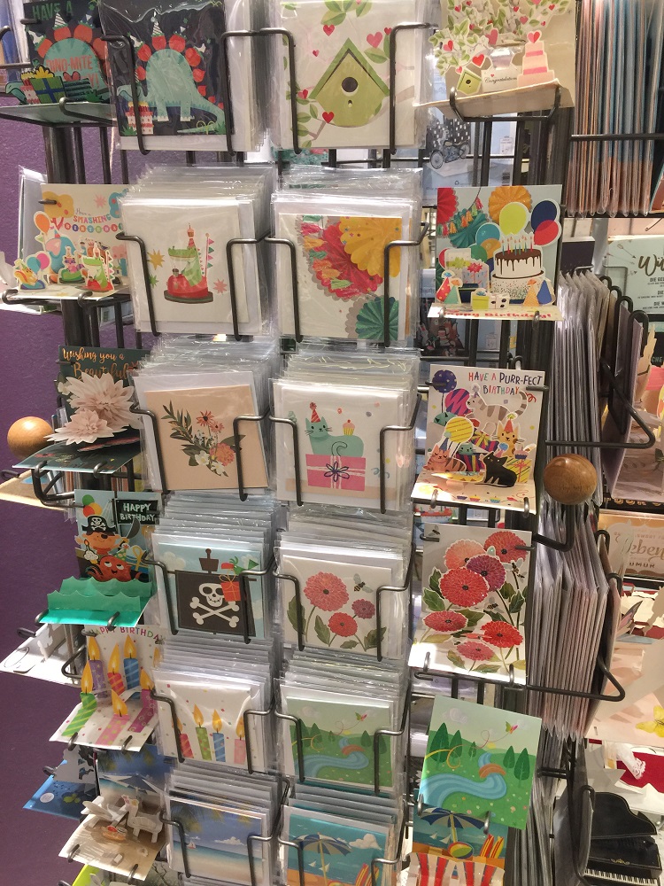 pop up greeting cards displayed in retail store for seasonal promotion pop up greeting cards displayed in retail store for seasonal promotion