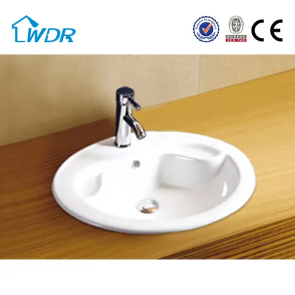 Sanitary bathroom countertop ceramic basin