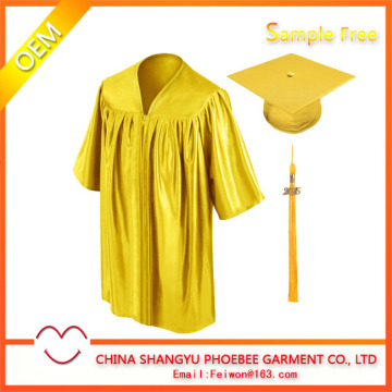 Hot sell cheap gold graduation child gown