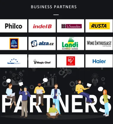 Smart Single Temp Wine Cooler Fridge - Custom Coolers