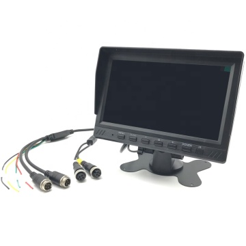 7 Inch 2CH AHD Truck MDVR Bus Monitor with BSD Function and TF Card Storage