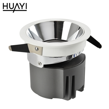 HUAYI Factory Wholesale Aluminum COB 9W 12W Indoor Recessed LED Spotlight