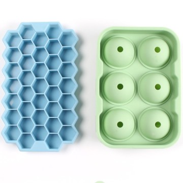 Large Silicone Ice Cube Trays with Custom Logo - BPA Free and Reusable