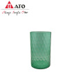Vase office green vase embossed vase with spary