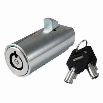 Lock, Used As Plunger Lock or Vending Machine Lock Cylinder, Longer Length with Anti-drill Ball