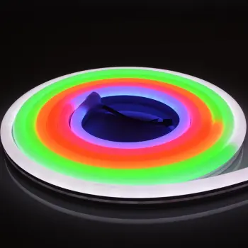 Led Neon Ws2811 Pixel Strip Light Rgb Flexible Neon Light Neno Flex Rope Lighting Round Type Rgb Led Neon Ws2811