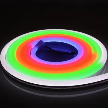 Led Neon Ws2811 Pixel Strip Light Rgb Flexible Neon Light Neno Flex Rope Lighting Round Type Rgb Led Neon Ws2811