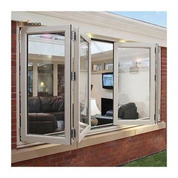 Çin Fabrikası Toptan İyi Fiyat Katlanıyor Çift Sırlı UPVC CAM PENCERELER