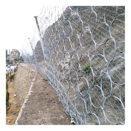 Rockfall Netting and Slope Stabilization Protection System