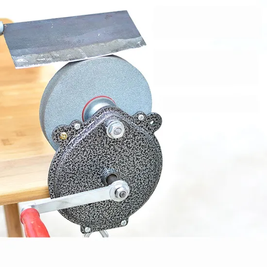Hand-Cranking Grinding Machine Household Small Knife Sharpener Bearing Type 6 Inches DIY Polishing Machine Tool Grinder Y