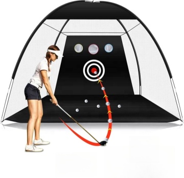 10x7 piedi Golf Practice Net - Backyard che colpisce la rete e il tappetino per allenamento interno/esterno