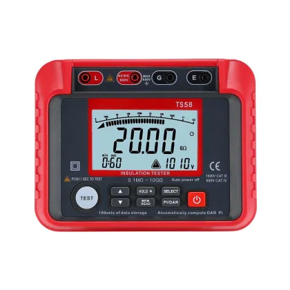 TS58 Digital Ohm & Voltage Megohmmeter - 1000V Insulation Resistance Meter