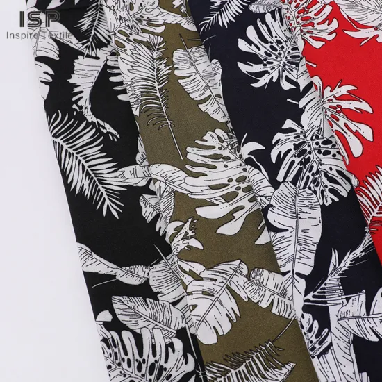 Fashion Style Plain Poplin Flower Printed Fabric