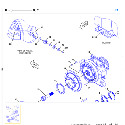 140M front gear 292-3482