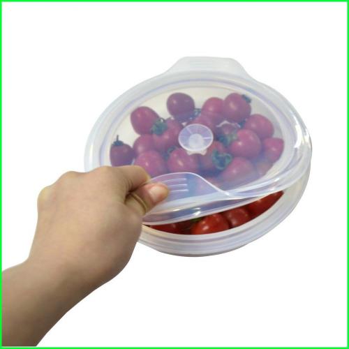 Round New Premium Silicone Folding Lunch Bowl