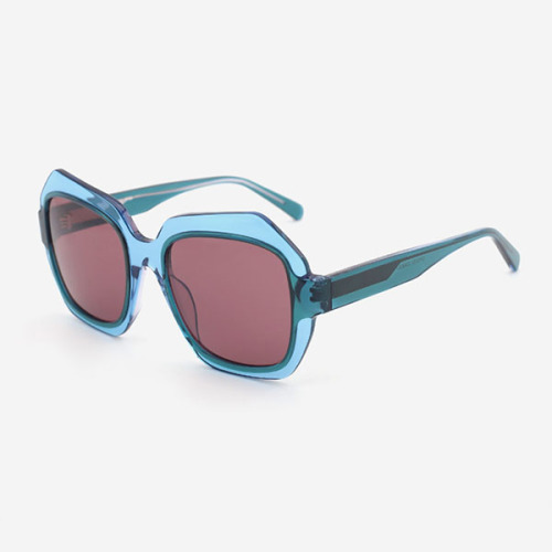 Polygon And Geometric Acetate Female Sunglasses 23A8097