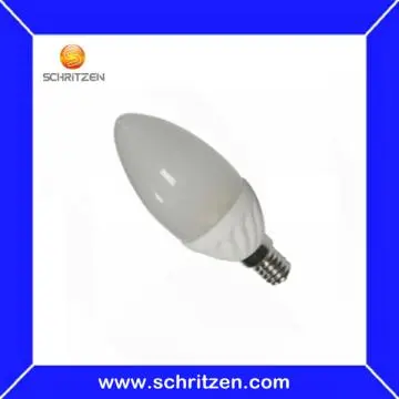 Ceramics white LED candle light E14 with Christmas Light Bulbs