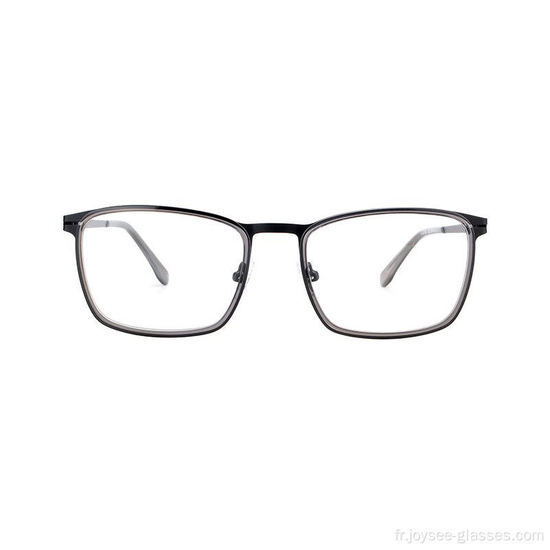 New Europe Style Unisexe Full Rim Rectangle Colorful Metal Optical Eyewear